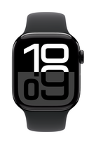 l cell - Apple Watch Series 10 GPS + Cellular 42mm Jet Black Aluminium Case with Black Sport Band - M/L - 1 nuotrauka
