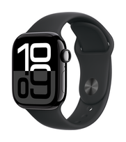 l cell - Apple Watch Series 10 GPS + Cellular 42mm Jet Black Aluminium Case with Black Sport Band - M/L - 3 nuotrauka