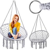 lizdas supynes - Verk Group Hamakas fotelis Gandro lizdas 80 cm, pilkas (Grey) - 2 nuotrauka