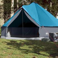 vidaXL šeimos palapinė, mėlyna (Blue), aštuonvietė, tipi