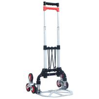 vezimelius - vidaXL Sulankstomas vežimėlis laiptams, sidabrinis (Silver), aliuminis, 70 kg - 1 nuotrauka