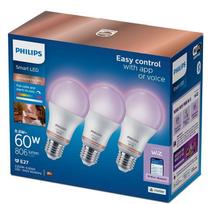smart bulb - Philips Wiz 8.5W (60W) A60 E27 RGB 3 vnt. - 2 nuotrauka