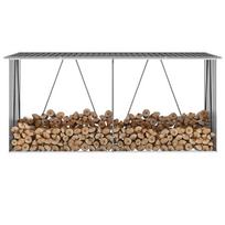 sodo sandeliukas - vidaXL Sodo malkinė, antracito (Anthracite), 330x84x152cm, galvanizuotas plienas - 1 nuotrauka