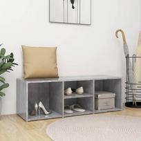 batu suoliukas pigu lt - MPD Spintelė batams-suoliukas, betono pilka (Concrete Grey) - 1 nuotrauka