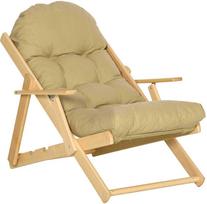 Fotelis HOMCOM Relax, rudas (Brown)