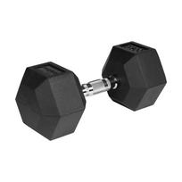 rebel active hanteliai - Gumuotas ketaus hantelis HEX 20 kg REBEL ACTIVE - 1 nuotrauka