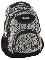 barbes - Paso Barbie BB22YY-2708 Mokyklinė kuprinė, balta/juoda (White/Black) - 1 nuotrauka
