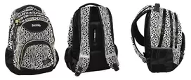 barbes - Paso Barbie BB22YY-2708 Mokyklinė kuprinė, balta/juoda (White/Black) - 2 nuotrauka
