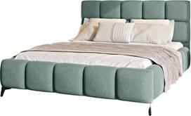 Lova dvigulė Mist Poco 100, 140x200 cm, žalia (Green), su grotelėmis