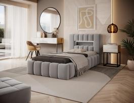 lova su deze 90x200 - Lova Lamica Nube 3, 90 x 200 cm, pilka (Grey) - 1 nuotrauka