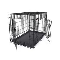 voljeras sunims - Feandrea Šunų narvas XL su 2 durimis, juodas (Black) - 1 nuotrauka