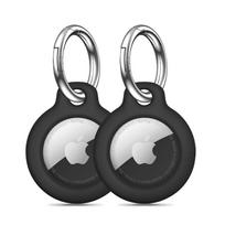 airtag deklas - Tech-Protect Rough 2-pack Apple AirTag - Dėklas juodas (Black) - 1 nuotrauka