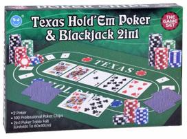 Jokomisiada Kortų žaidimas „2in1“ Pokeris ir BlackJack su žetonais ir kortomis, GR0706