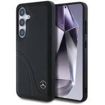deklas stitch - Mercedes "Leather Curved Stitches Galaxy S25" Black - 1 nuotrauka