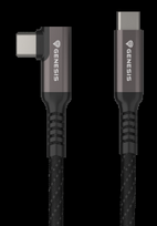 vr laidas - Genesis NVC-2218 USB-C į USB-C kabelis 3m Juodas (Black) - 1 nuotrauka