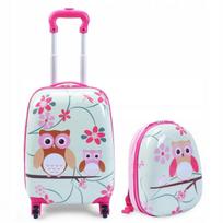 Vaikiškas lagaminas Marko Owl, rožinė (Pink), 23 x 29 x 46 cm