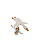 Pliušinis žaislas Žąsis Kruzzel 24720, 130 cm, baltas (White)