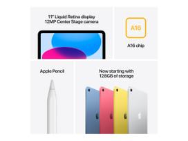 apple ipad a16 128gb - Apple iPad 11" A16 128GB Wi-Fi Mėlynas (Blue) - 11 nuotrauka