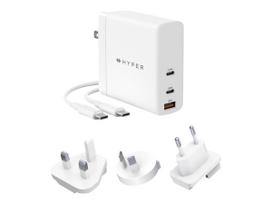 ikroviklis gan 140w - Hyper HyperJuice GaN 140W USB-C įkroviklis Baltas (White) - 1 nuotrauka