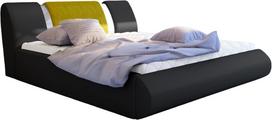 Lova dvigulė Flavio Soft 11, Omega 68, 140 x 200 cm, juoda, be čiužinio, su grotelėmis