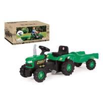 traktoriaus priekaba - DOLU pedalais minamas traktorius su priekaba, žalias (Green) - 1 nuotrauka