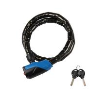 Dviračio spyna Outliner FSBYL, 1000 mm, mėlyna/juoda (Blue/Black)