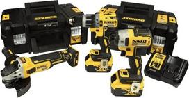 akumuliatorius 8 ah 18v - DeWALT DCK384P2T, 18 V, įrankių rinkinys, 2 x 5.0 Ah - 1 nuotrauka