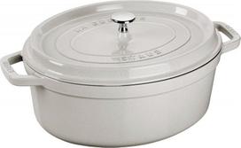 staub la cocotte - Staub La Cocotte Ovalus ketaus puodas 2.35 l, Baltojo triufelio (White Truffle) - 1 nuotrauka