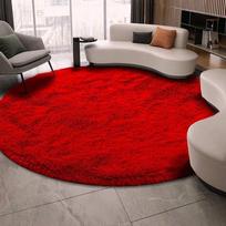 Kilimas Strado Shaggy, 140 cm x 140 cm, raudonas (Red)