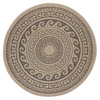 Kilimas lauko terasoms Ayyildiz Comilla 1601600887, juoda, 160 cm x 160 cm