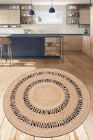 Kilimas Conceptum Hypnose Jute 120, įvairių spalvų, 120 cm x 120 cm