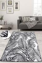 Kilimas Conceptum Hypnose Frond Djt, baltas/juodas, 190 cm x 140 cm