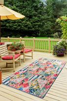 Kilimas Conceptum Hypnose Tropical - Pink, įvairių spalvų, 190 cm x 140 cm