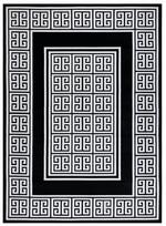 Kilimas Hakano Mosse Greek, juoda/kreminė, 200 cm x 80 cm