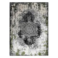 Kilimas vidaus Hakano Lean Rosette 2, juoda/kreminė/žalia, 150 cm x 80 cm