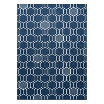 Kilimas vidaus Hakano Wink Hexagon, mėlyna, 150 cm x 80 cm