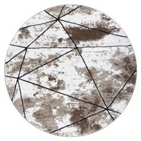 Kilimas vidaus Hacano Vers Polygons, ruda, 100 cm x 100 cm