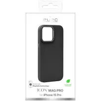 ice mag - PURO "Icon Mag Pro MagSafe iPhone 15" Black - 2 nuotrauka