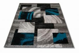 Kilimas vidaus Fruzan 04 0144, balta/juoda/pilka, 300 cm x 200 cm