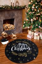 Kilimas Conceptum Hypnose Cristmas ap 100, aukso/baltas/juodas, 100 cm x 100 cm
