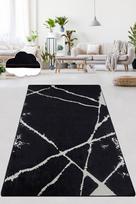 Kilimas Conceptum Hypnose Broken, baltas/juodas, 200 cm x 100 cm