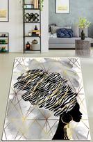 Kilimas Conceptum Hypnose Zebra Hair Cotton, įvairių spalvų, 190 cm x 140 cm