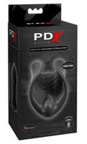 Pipedream PDX Elite Vibruojantis silikoninis masturbatorius Juodas (Black)
