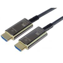 hdmi 2.1 ultra high speed - PremiumCord KPHDM21T15 HDMI 2.1 optinis pluošto kabelis 8K@60Hz, 15 m, Juodas (Black) - 1 nuotrauka