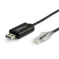rj45 to usb kabelis - StarTech ICUSBROLLOVR USB 2.0 to RJ-45 adapteris 1.8 m Juodas (Black) - 3 nuotrauka