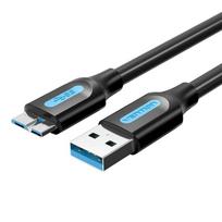 Vention USB 3.0 A iki Micro-B laidas COPBG 1.5 m juodas (Black)