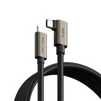 usb c 3 2 gen 2 kabelis - Ringke 3.2 gen. 2x2 USB-C, PD 3.1 240W 2m kampinis kabelis Juodas (Black) - 1 nuotrauka