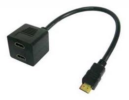 Techly ICOC HDMI-F-002 HDMI Splitter 2x Juodas (Black)