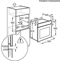 imontuojama orkaite pirolize - Electrolux EOF6P76BZ - 7 nuotrauka