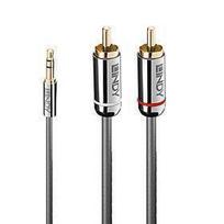audio laidai 4 - LINDY CABLE AUDIO 3.5MM TO PHONO 1M/35333 - 1 nuotrauka